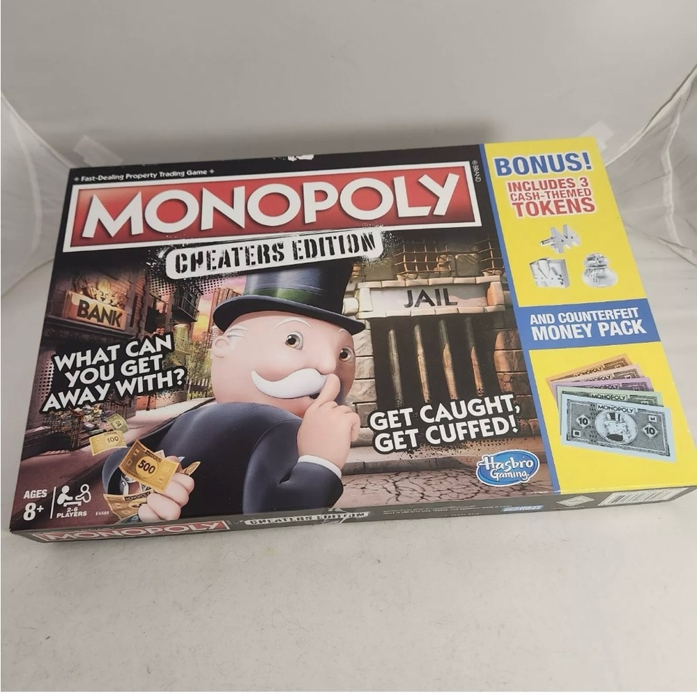 Monopoly Cheaters Edition Board Game Complete